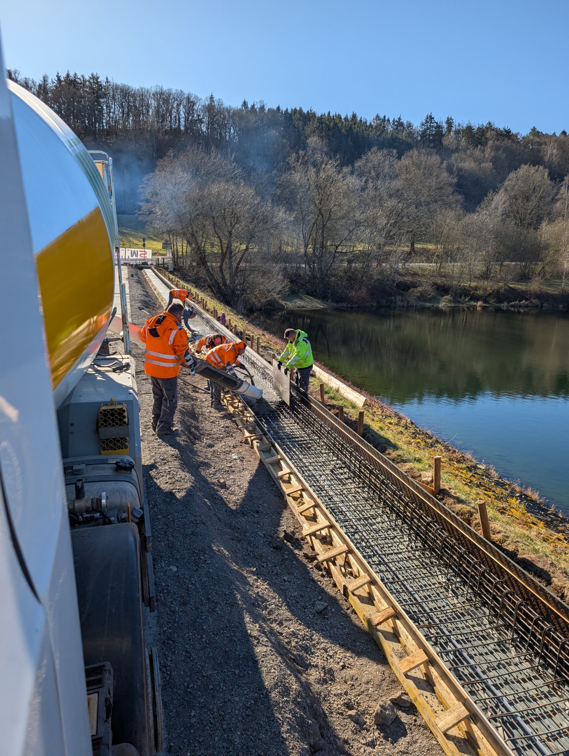 Lieferung direkt auf die Baustelle