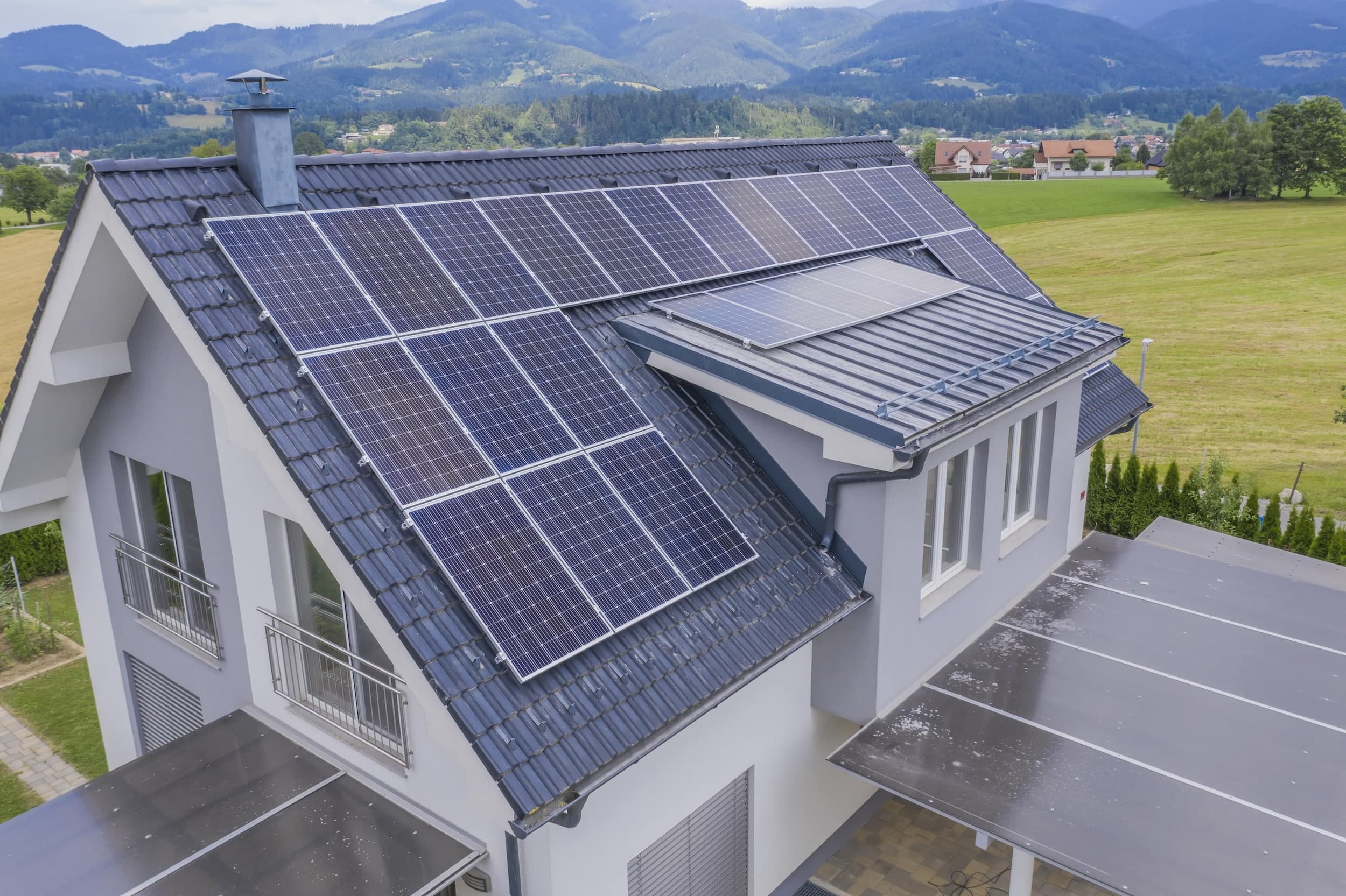 Photovoltaikanlage auf Wohnhausdach
