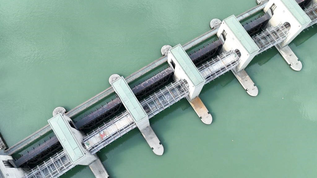 Stahlbrückensanierung Donaukraftwerk Jochenstein