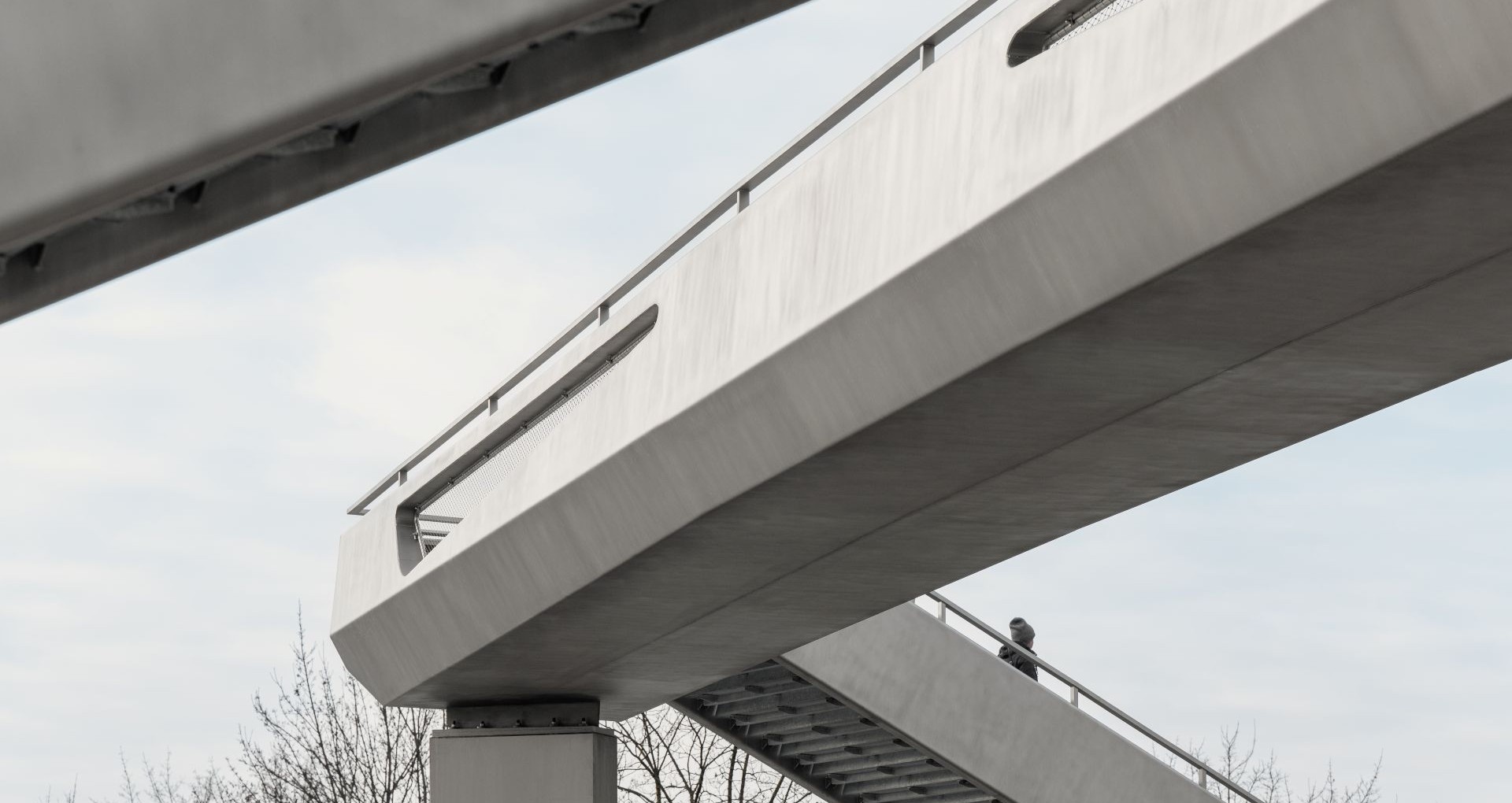 Chemieknoten Linz – Fußgängerbrücke aus greentec-Stahl
