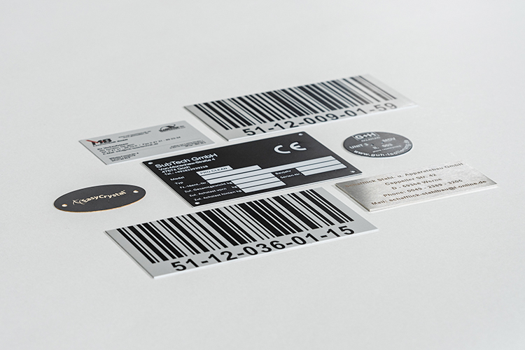 Laser-engraved type plates