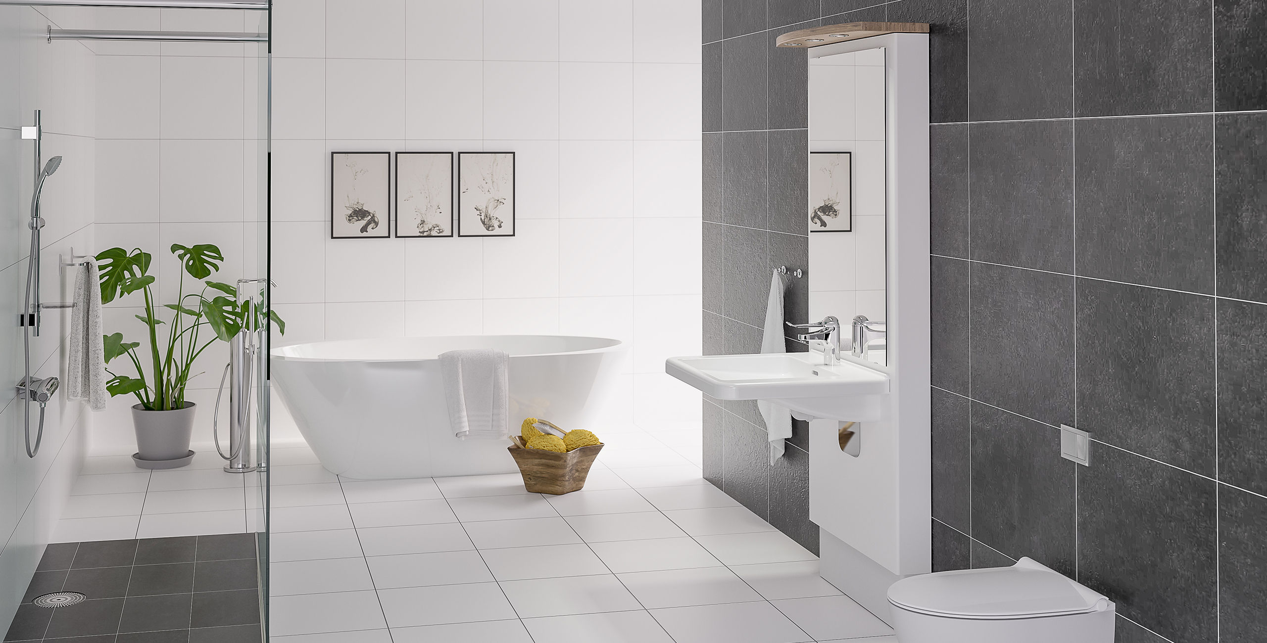 Höhenverstellbare Waschtische für barrierefreie Bäder