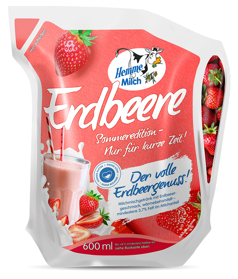 Erdbeermilch, 600 ml