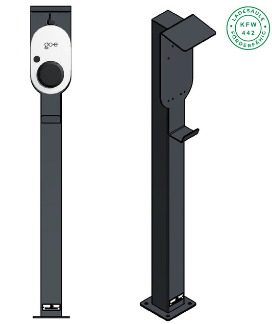 Ladesäule für Go-e Charger Gemini und Fronius Wattpilot