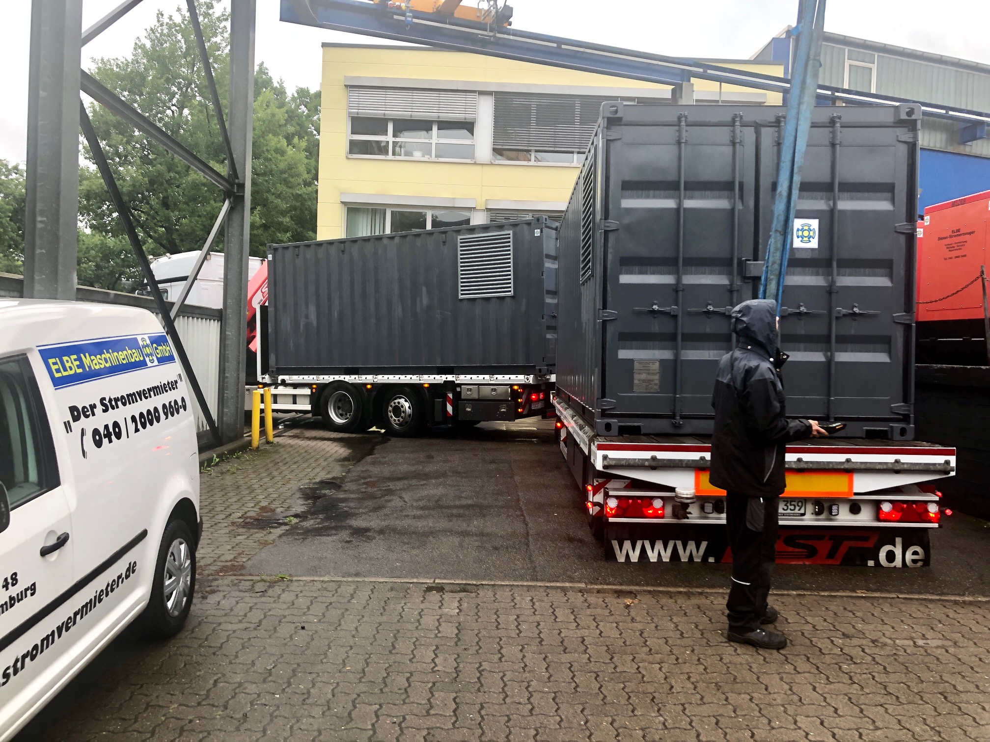 Aggregat im Einsatz