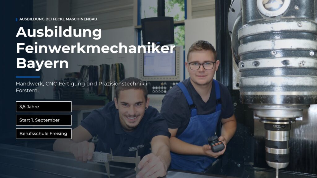 Ausbildung Feinwerkmechaniker an der CNC-Maschine