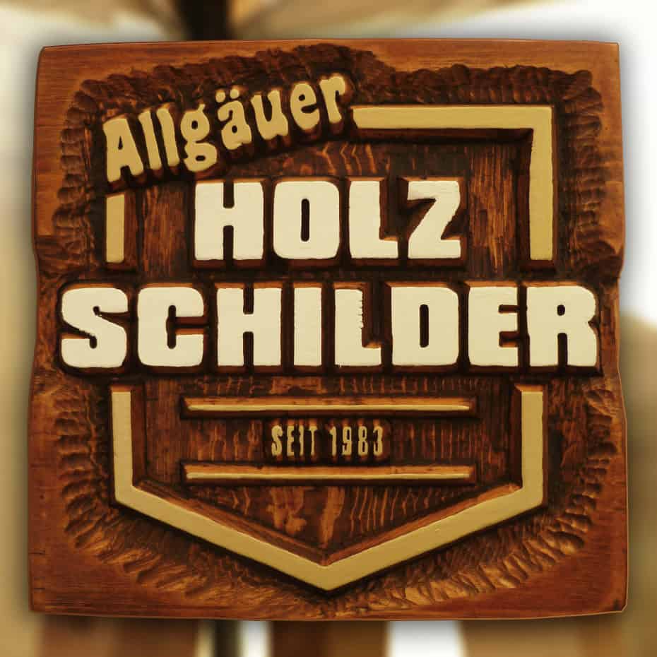 Original Allgäuer Holzschild
