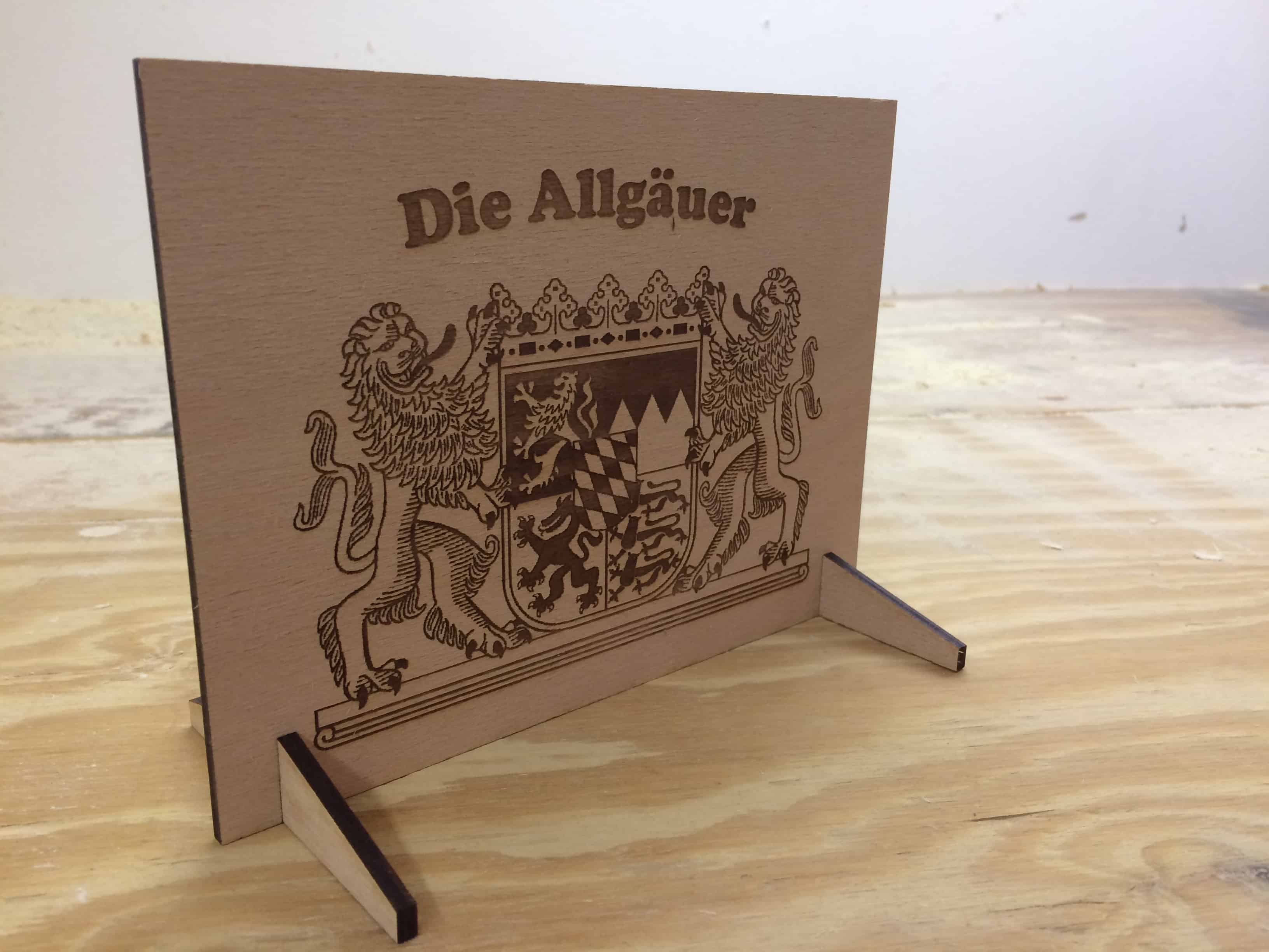 Arbeiten an der Lasergravur