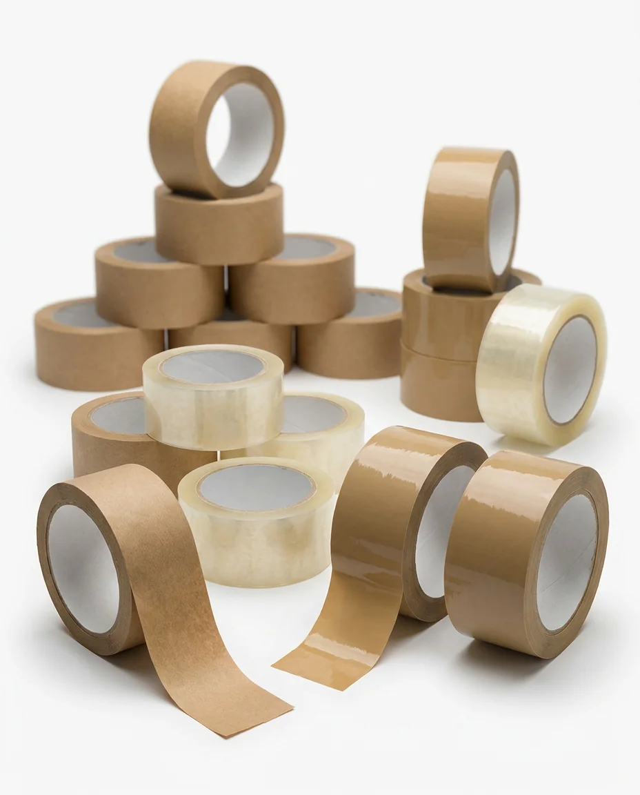Klebebandrollen: Papier, PP und transparent