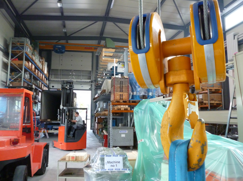 Funktionstest und Transportvorbereitung