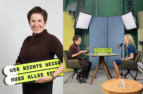 Podcast-Aufnahme Land schafft Leben mit Claudia Ertl-Huemer
