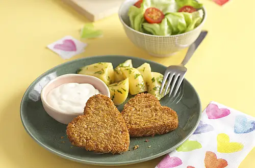 BIO-Kinderspeise (Grünkern-Herzen)