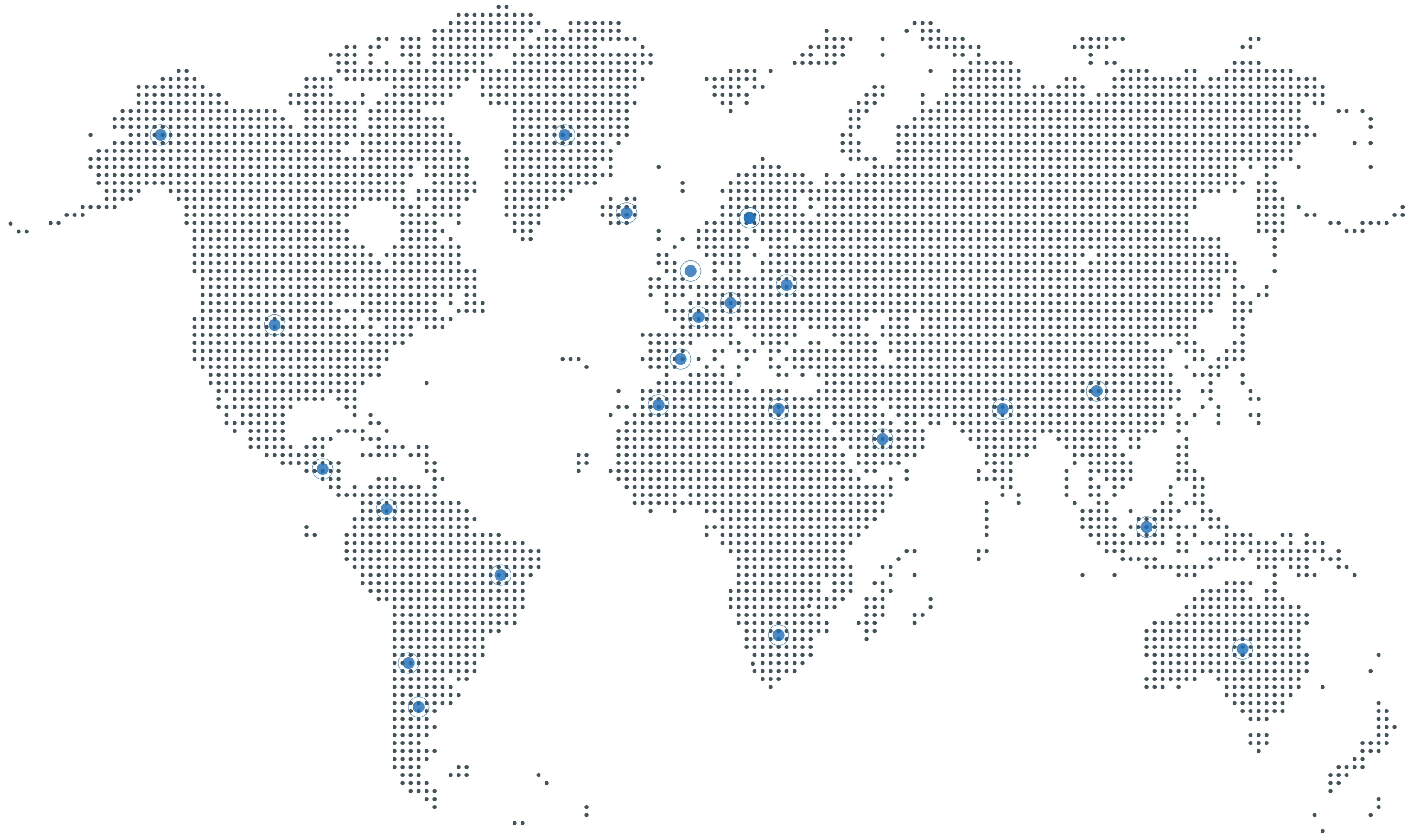 Karte des globalen Logistiknetzwerks
