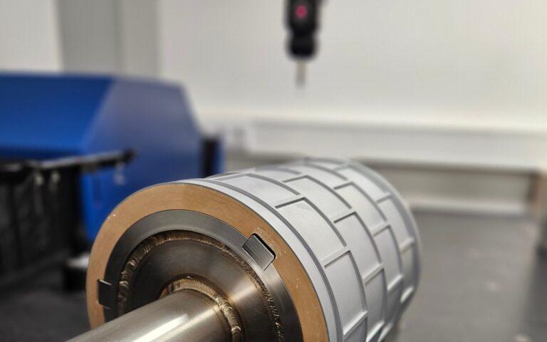 Precision component on CNC measuring machine
