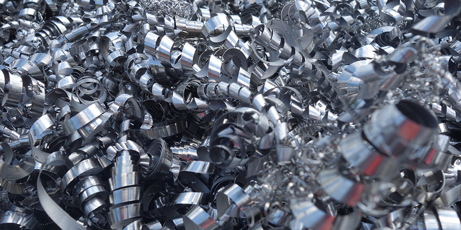 Annahme und Sortierung von Schrott