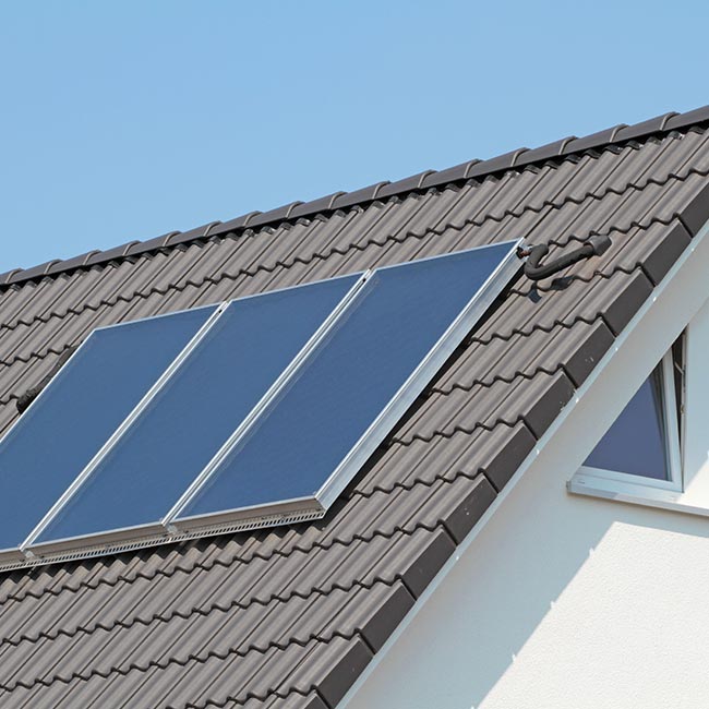 Solarthermie auf dem Dach