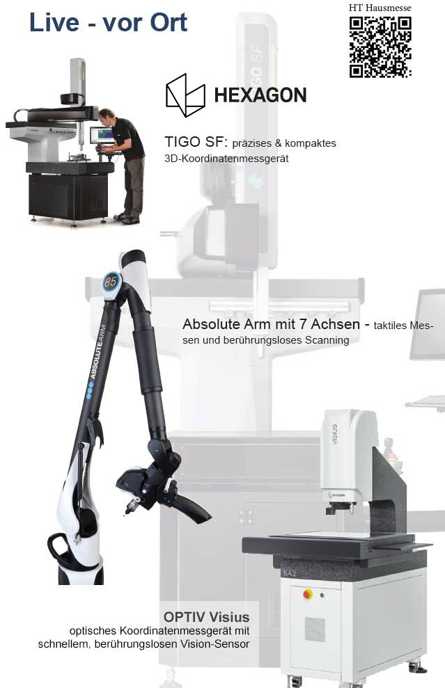 Hexagon Messmaschinen live vor Ort auf der Technologie-Hausmesse