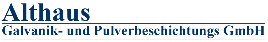 Logo Althaus Galvanik- und Pulverbeschichtungs GmbH