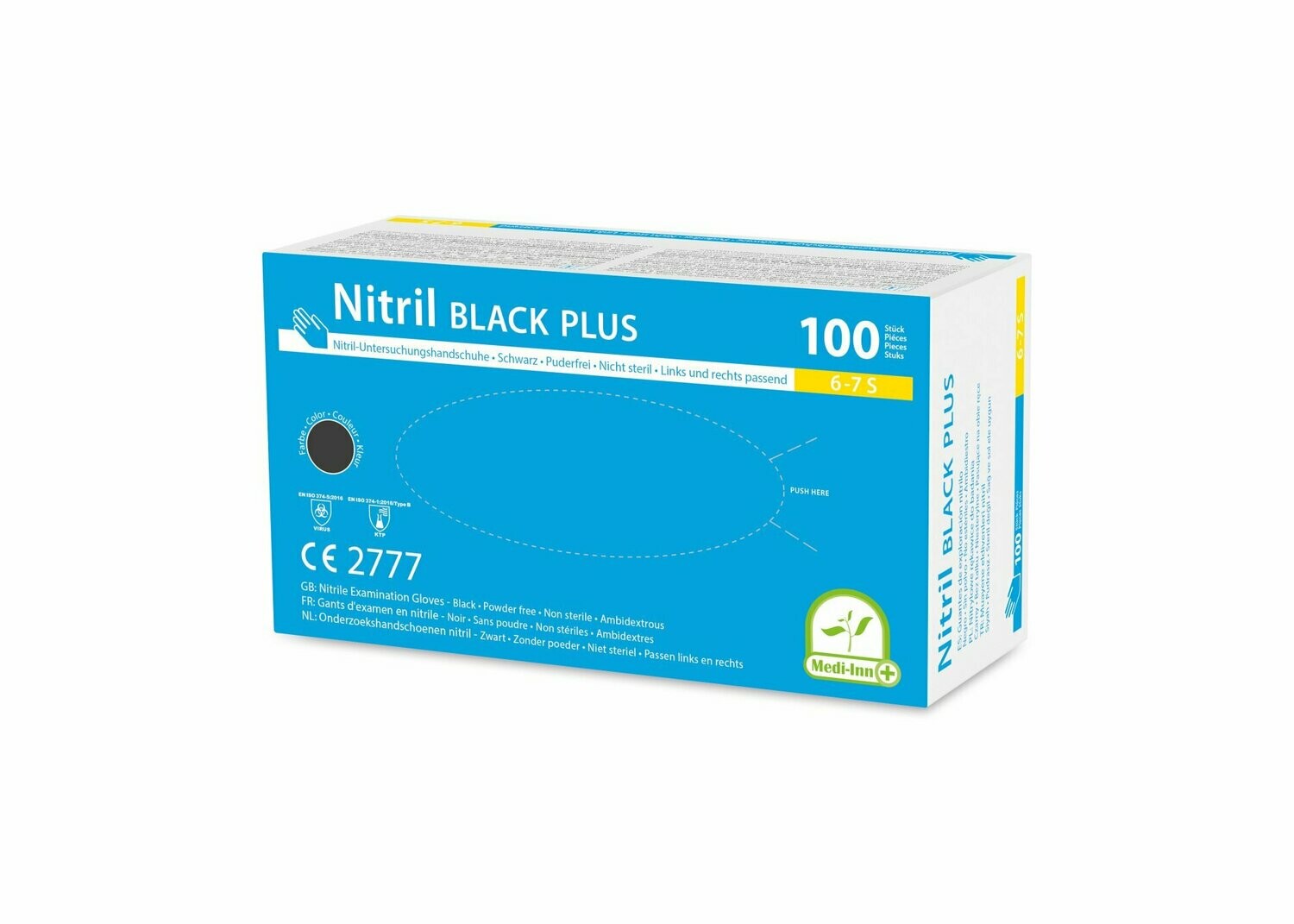 Nitril BLACK Plus Einweghandschuhe, puderfrei