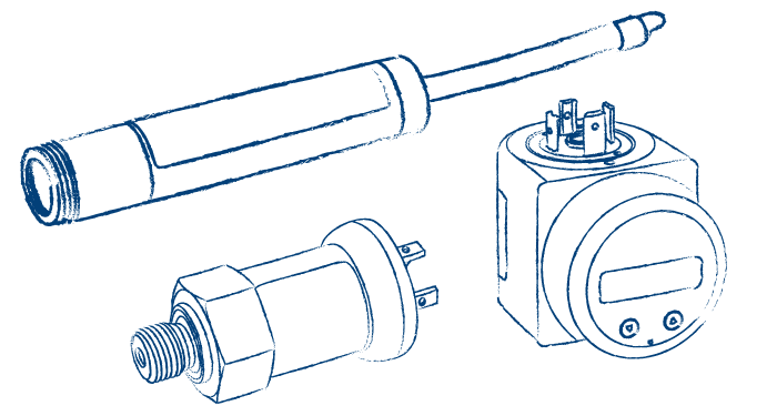 Produktskizzen Druck- und Füllstandsmessung