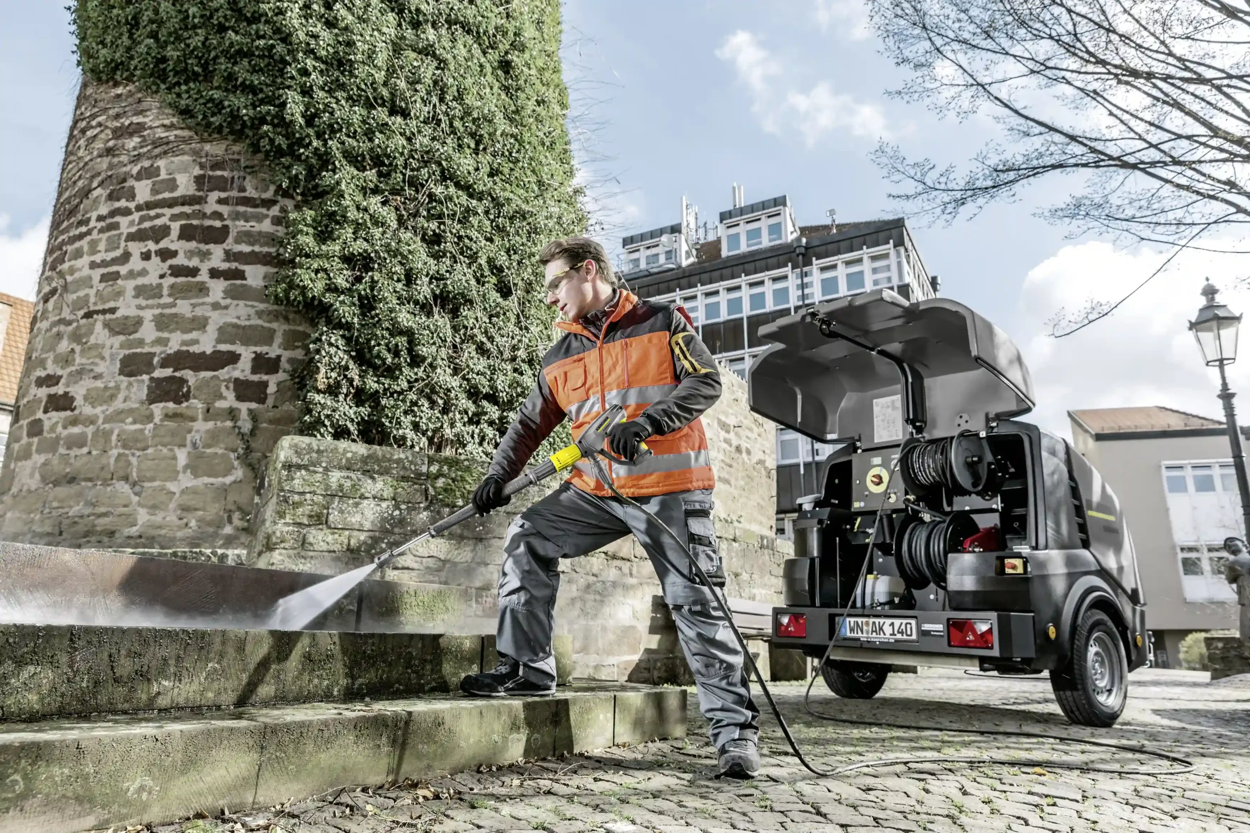 Kärcher Trailer mit easyforce App