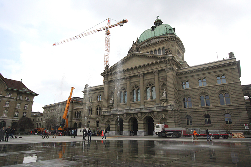 Liftsystem im Bundeshaus Bern