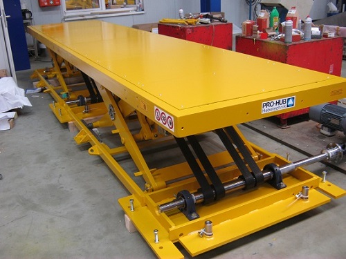Special solution: lifting table with special superstructure