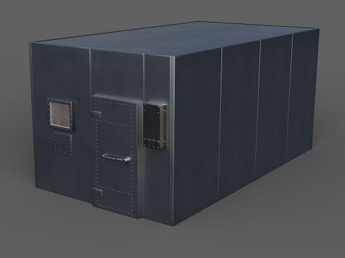Shielded chamber (Faraday cage)