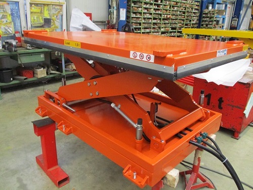 Hydraulic lifting table