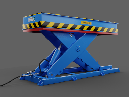 Hydraulic lifting table