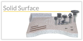 Fräswerkzeuge für Mineralwerkstoff (Corian, Staron, HiMacs)