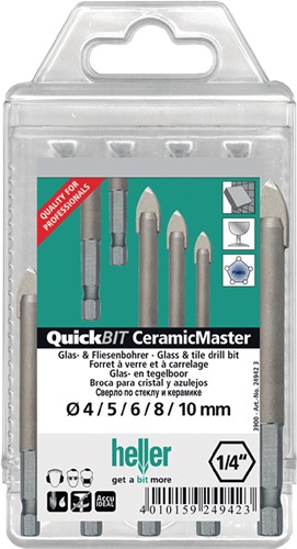 Bohrer-Satz QuickBit® Keramik Master 5-teilig