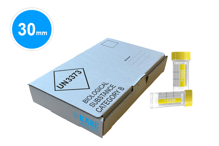 Probengefäß 30 ml mit Verpackung