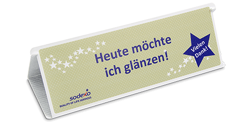 Economy Tisch-Namensschild