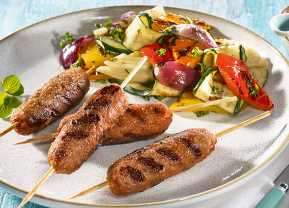 Applikation: vegane Cevapcici (VECAN plant based food)