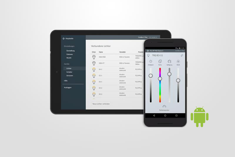 Phoscon App für Webbrowser und mobile Geräte