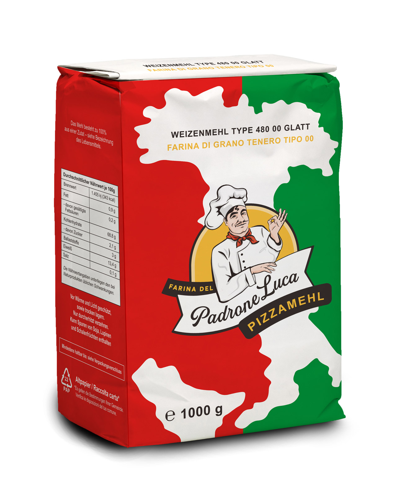 Pizzabackmischung