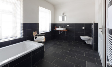 Bathroom with Slate Floor