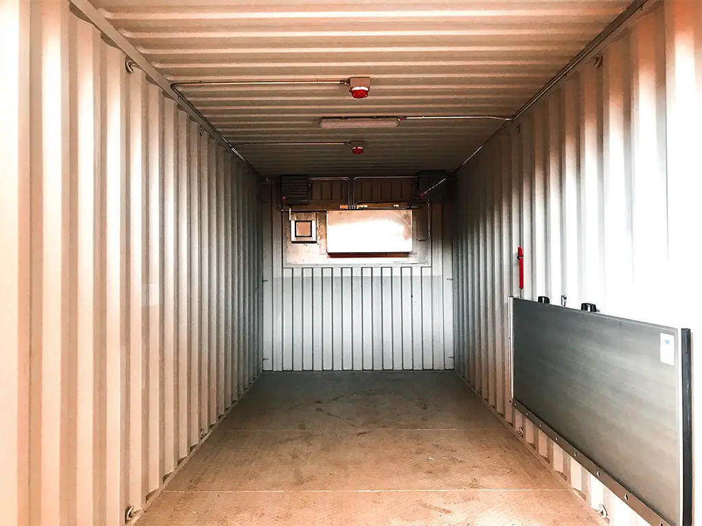Quarantänecontainer für Lithiumbatterien