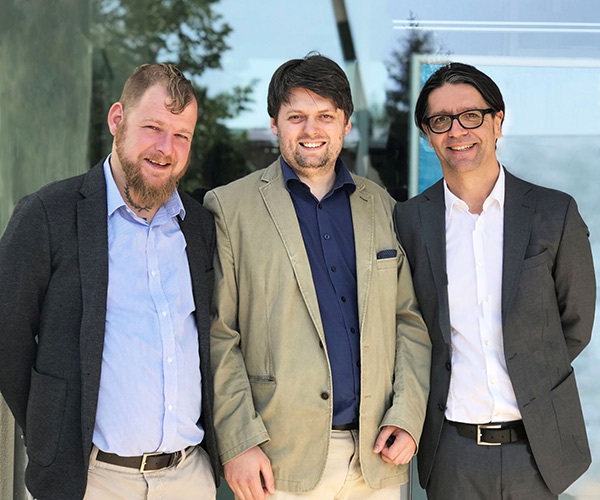 Die Gründer (von links): Tobias Schnabel, Daniel Martschoke und Lars Matting