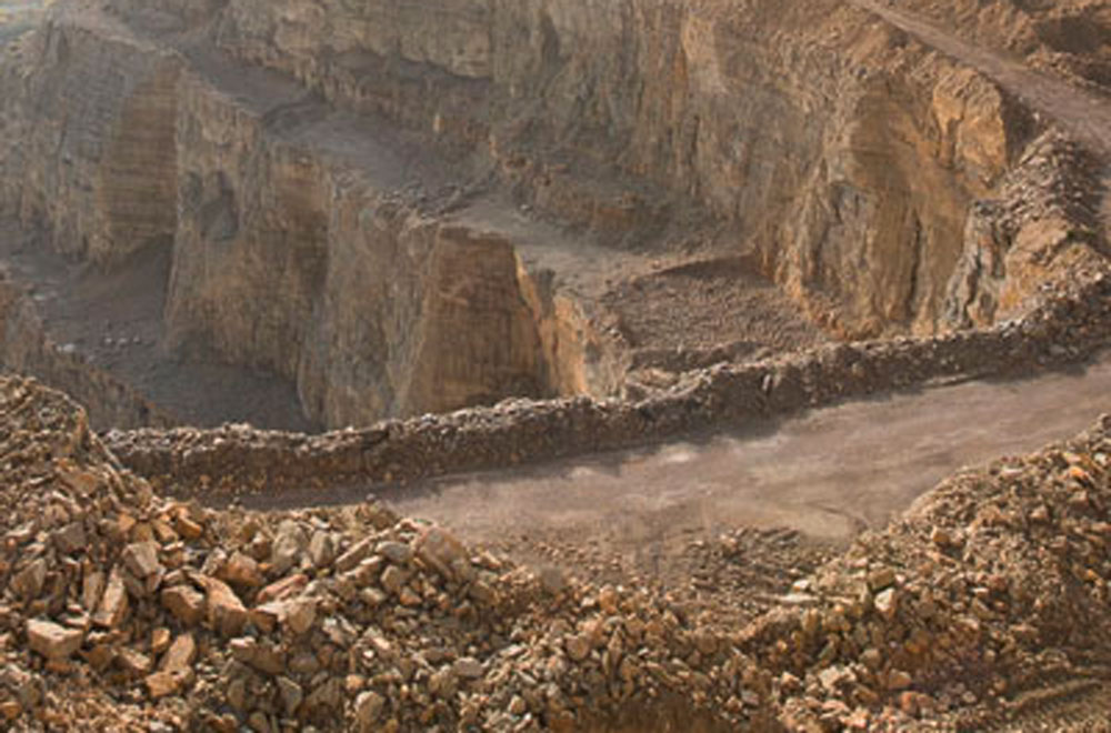 Kalksteinmehle und getrocknete Kalksteinkörnungen