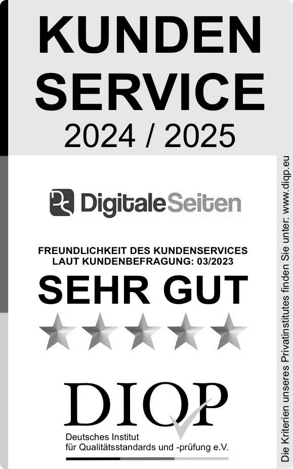 Zertifizierung Top Service Sehr Gut (DIQP)