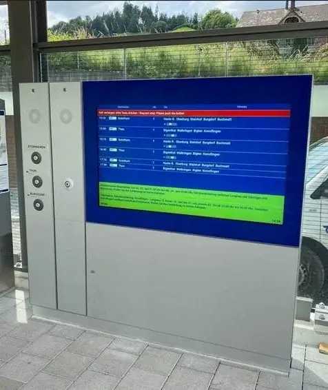 Anzeige im Feldeinsatz