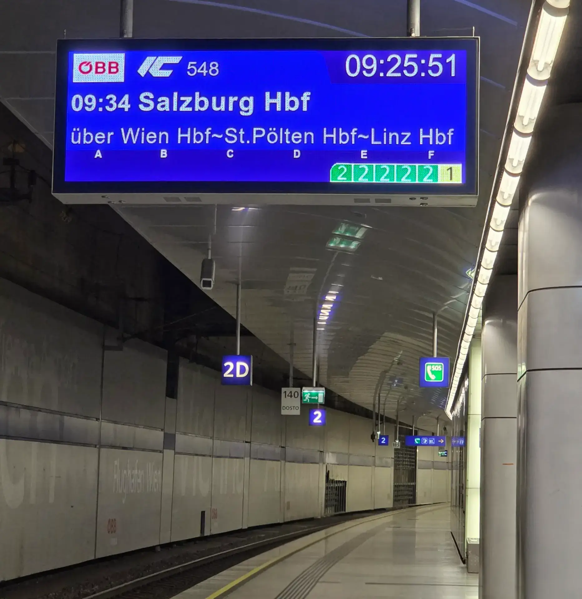 Zugzielanzeiger in LED-Technologie