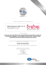 DIN EN ISO 9001:2015 Zertifikat
