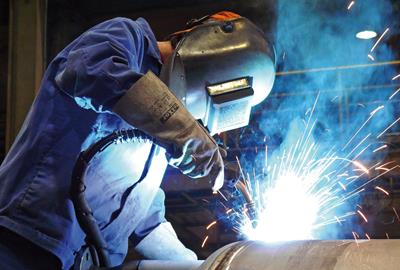 Welding products in use