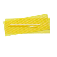 Bienenwachswaben, 2 Platten + 2 Dochte