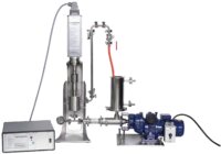 Kreislauf-Setup: UIP1000hdT mit Flow-Zelle, Tank und Pumpe