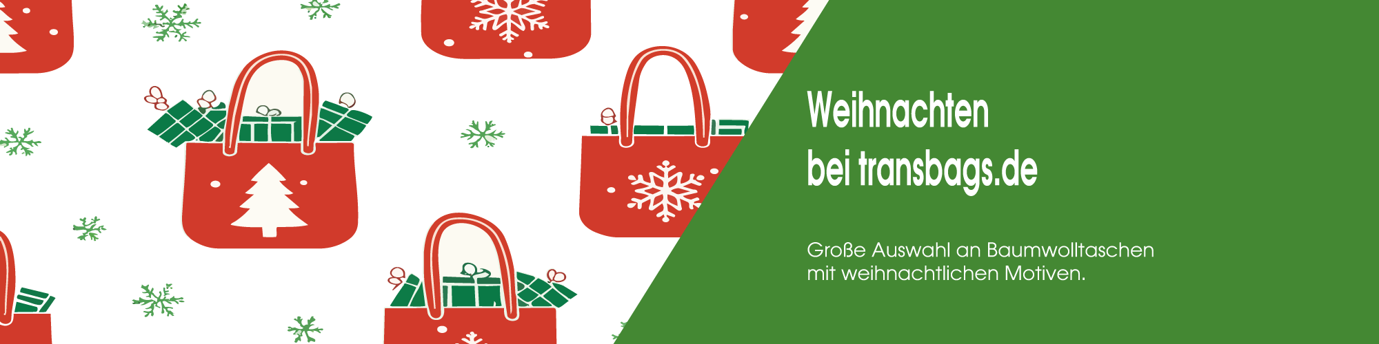 Baumwolltaschen Weihnachtstheme