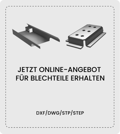 Online-Kalkulator für Blechteile